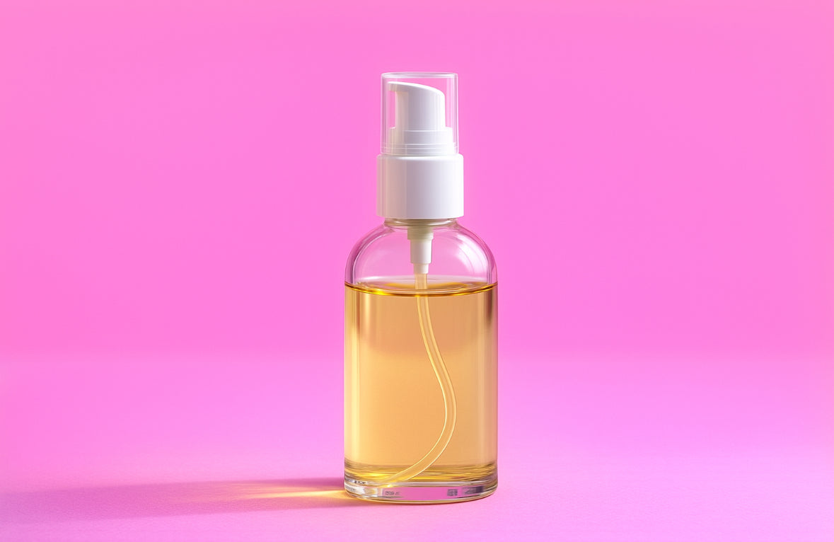 (Plastic) Full Size Body Glow Oil | 4 oz Body Oil |