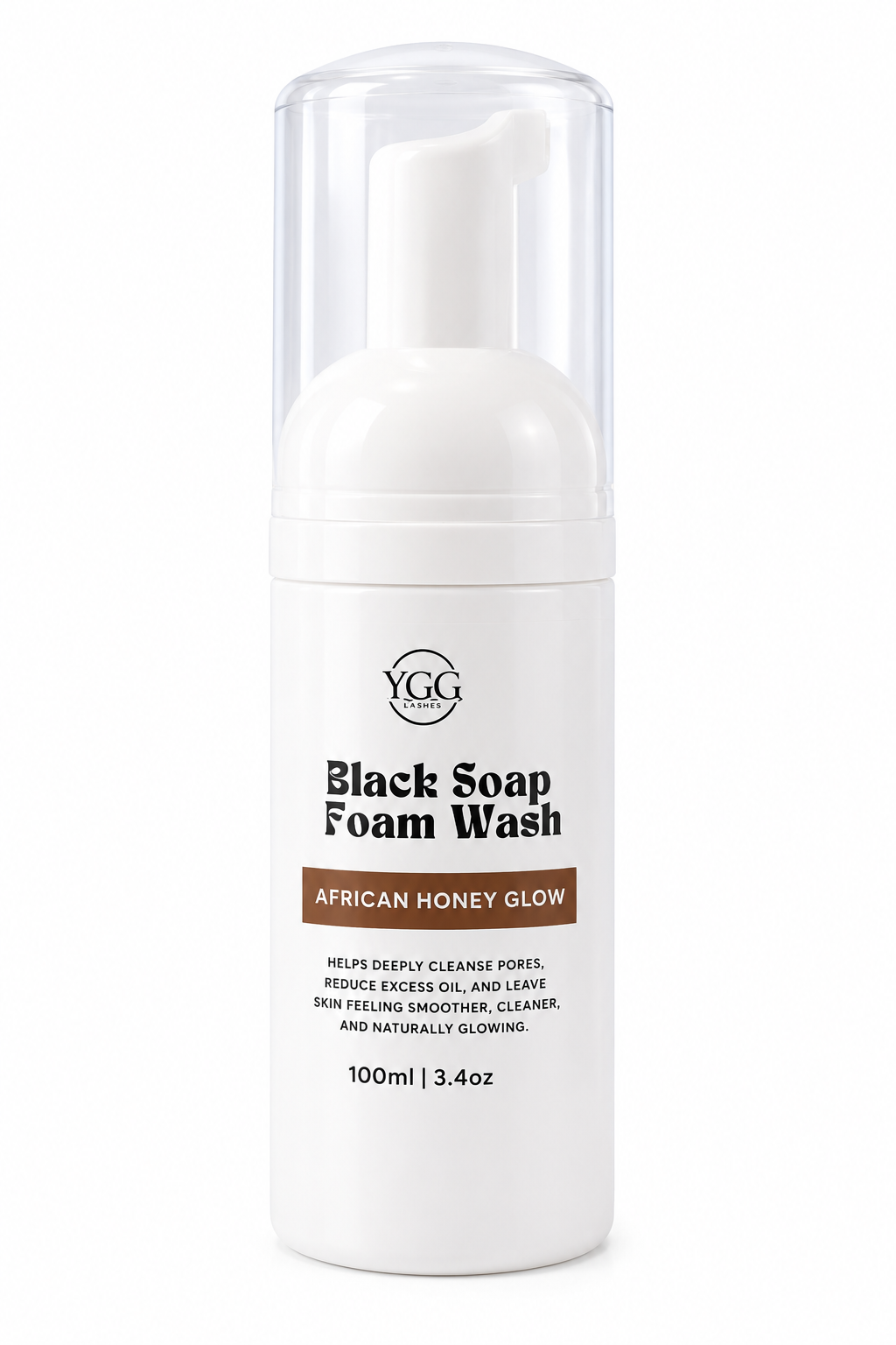 YGG Black Soap Foam Wash | Face Wash | 3.4 oz
