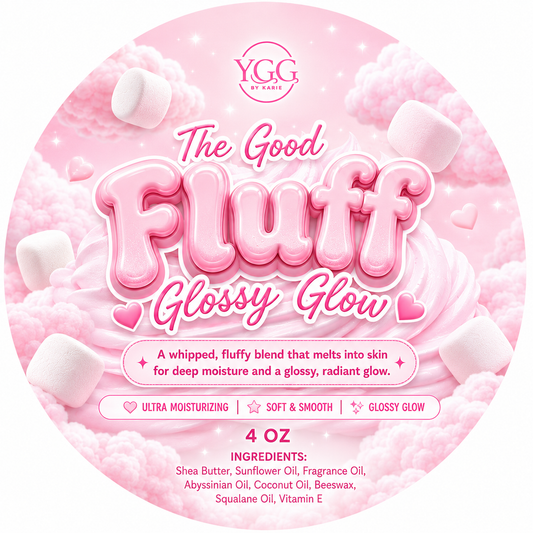 YGG The Good Fluff Glossy Glow | 4 oz Body Balm | Hydrating
