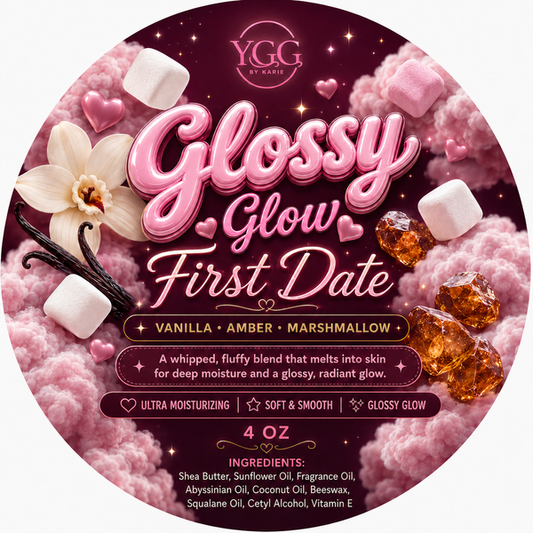 YGG Scented Perfume Body Balm 4 oz Glossy Glow | Hydrating Non Greasy| Highly Fragrant | Natural