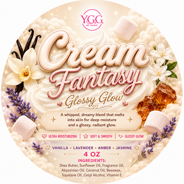 YGG Scented Body Balm 4 oz Glossy Glow | Hydrating | Highly Fragrant