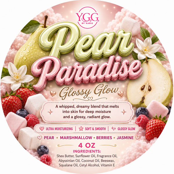 YGG Scented Body Balm 4 oz Glossy Glow | Hydrating | Highly Fragrant