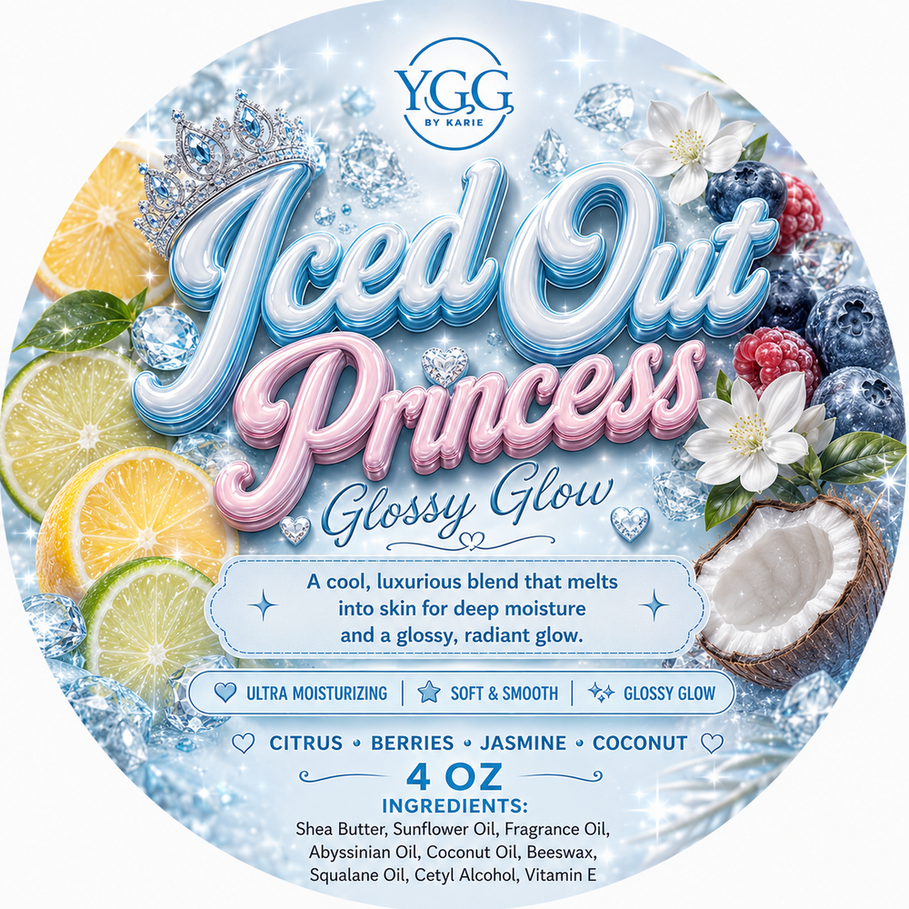 YGG Scented Perfume Body Balm 4 oz Glossy Glow | Hydrating Non Greasy| Highly Fragrant | Natural
