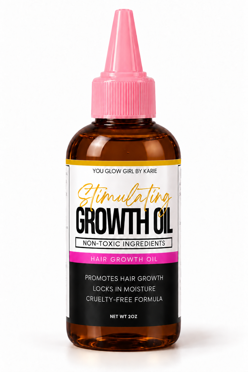 You Glow Girl Stimulating Hair Growth Oil | Stimulating Scalp Oil | 2oz | Natural | Fragrance Free