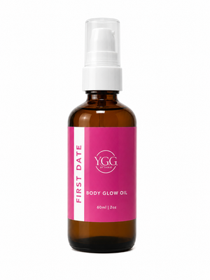 YGG 2oz Scented Body Glow Oil | Choose You Own Scent | Glass Amber Bottle | Highly Fragrant | Hydrating