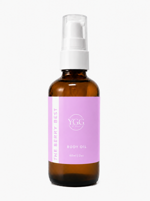 YGG 2oz Scented Body Glow Oil | Choose You Own Scent | Glass Amber Bottle | Highly Fragrant | Hydrating