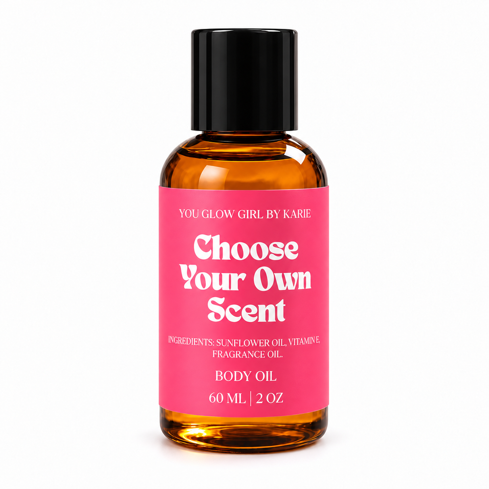 YGG 2oz Scented Body Glow Oil | Choose You Own Scent | Highly Fragrant | Hydrating